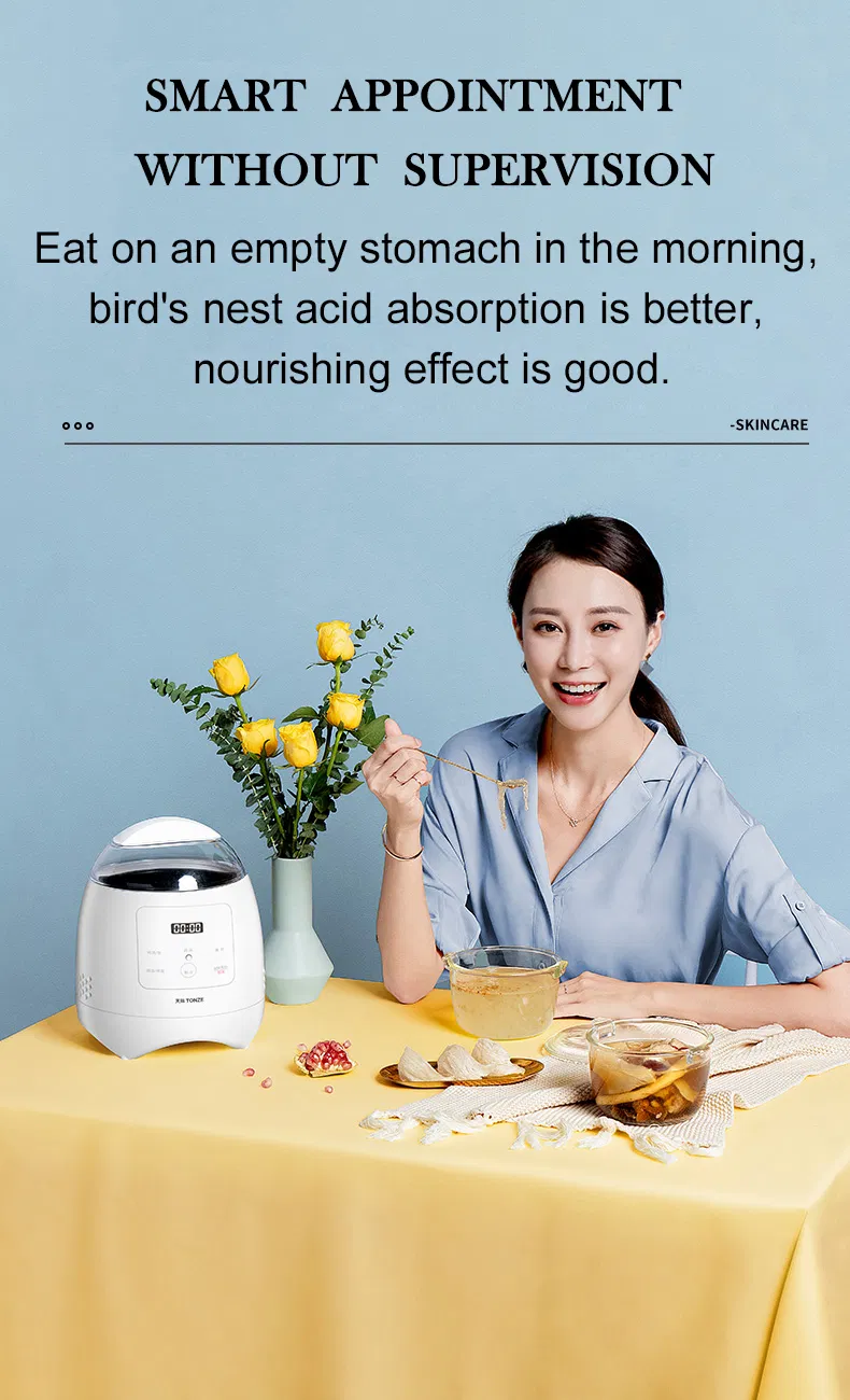 OEM 0.7L Small Slow Cooker Birdnest Dessert Soup Maker Multicooker Water Stew Pot