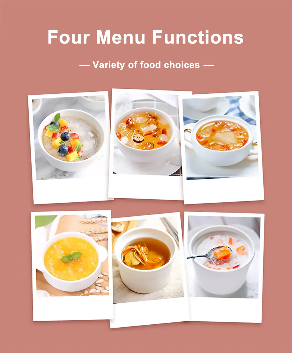 Glass Inner Pot Slow Cooker Bird's Nest Cooker Electric Crock Pot