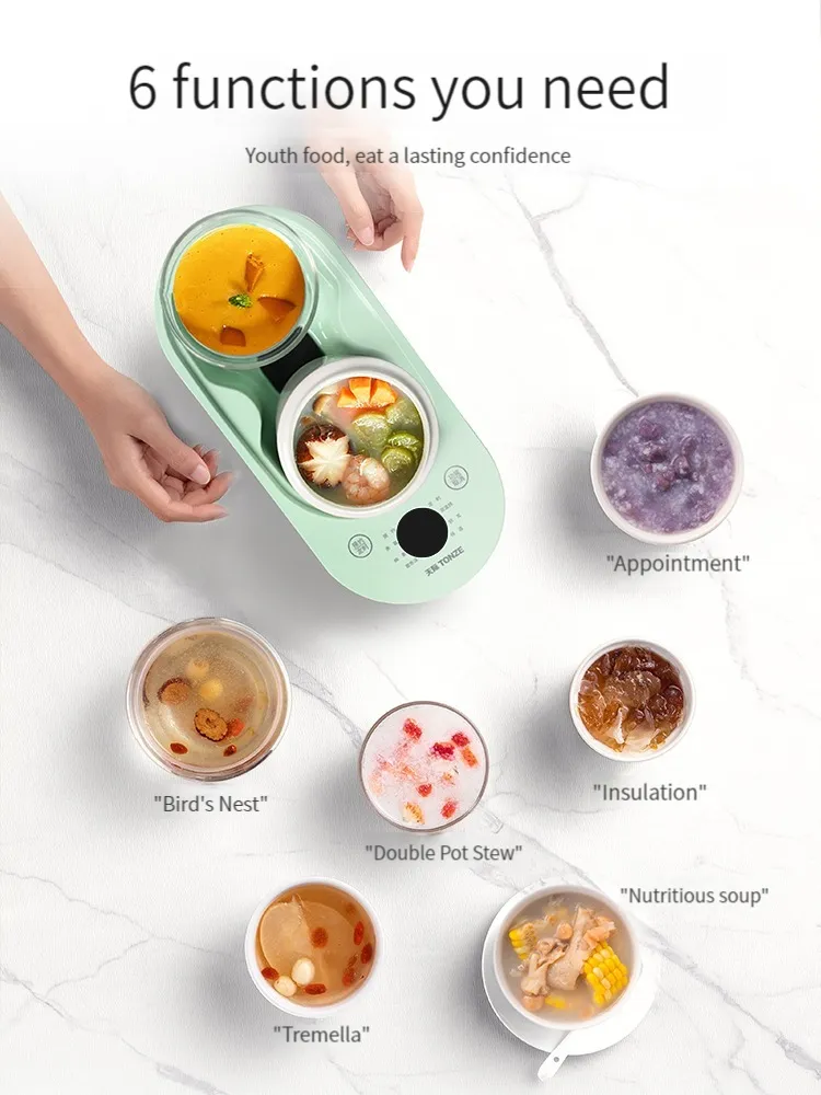 Baby Double-Stacked Stockpot Electric Mini Slow Cooker