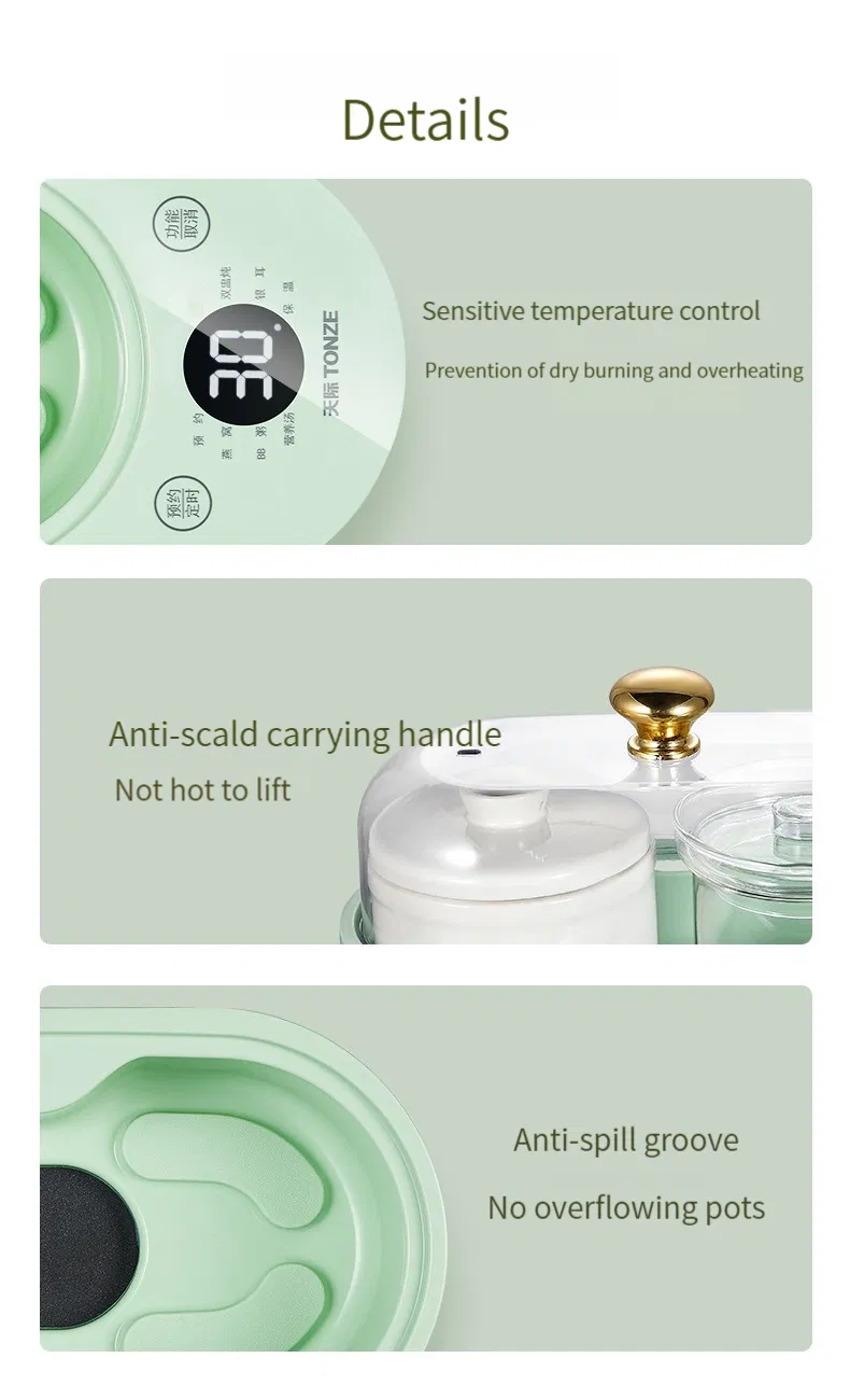 Baby Double-Stacked Stockpot Electric Mini Slow Cooker