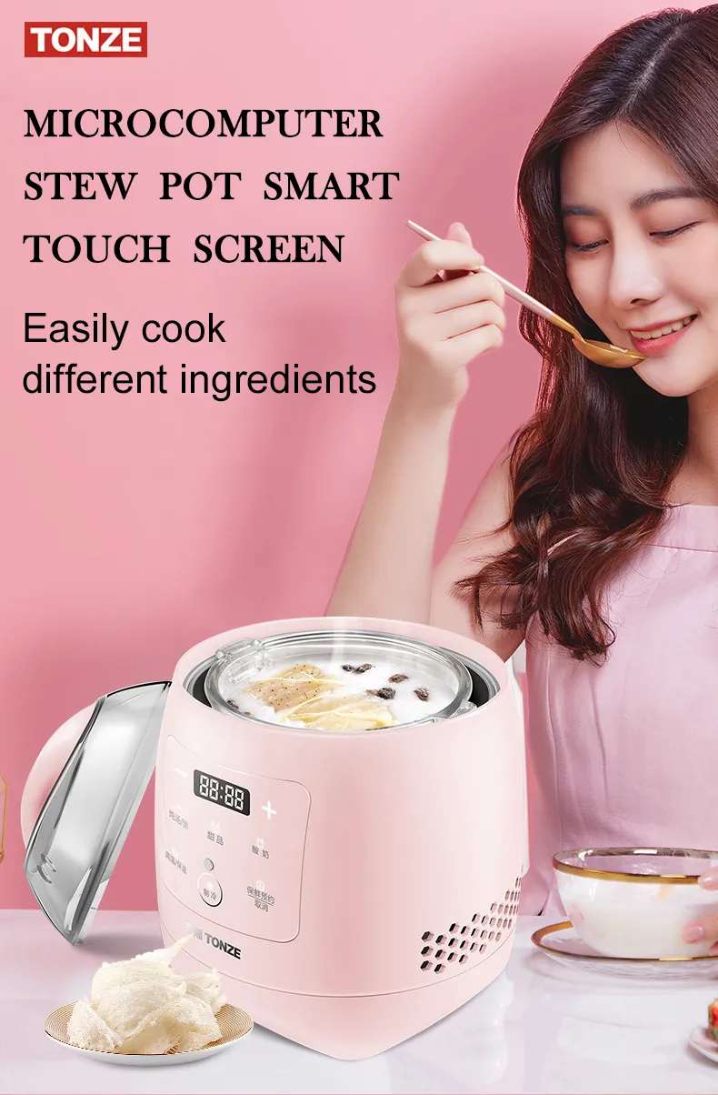 Tonze 0.7L Micro Computer Digital Slow Cooker OEM Bird's Nest Maker Simmer Slow Cooker
