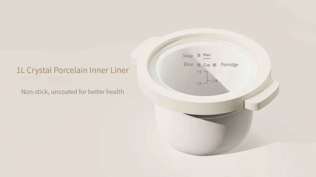 Tonze 1L Electric Rice Cooker Ceramic Liner Digital Mini Rice Cooker