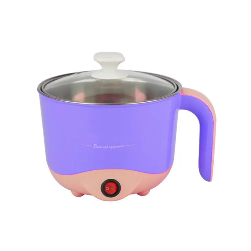 Kitchen Appliance 1.2L Mini Electric Fast Hot Pot Non Stick Portable Frying Pan Multi Purpose Electric Cooking Electric Cooker