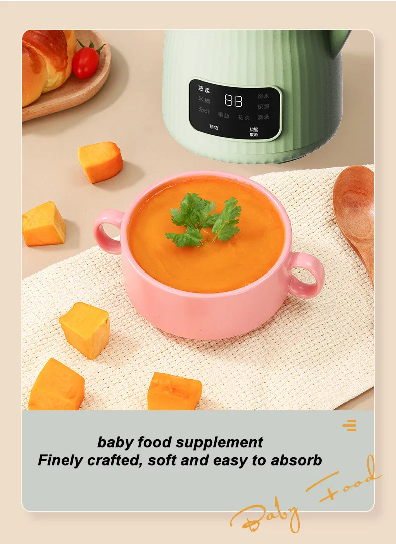 New Arrival Multifunctional Porridge Blender Soymilk Maker and Smart Cookers with CB Approval