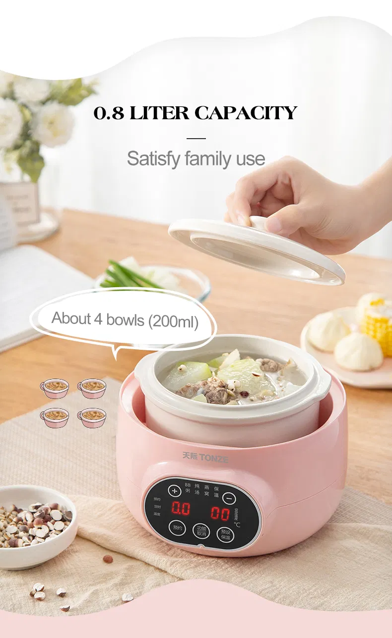 Micro Computer Mini Baby Food Porridge Making Machine Slow Cooker