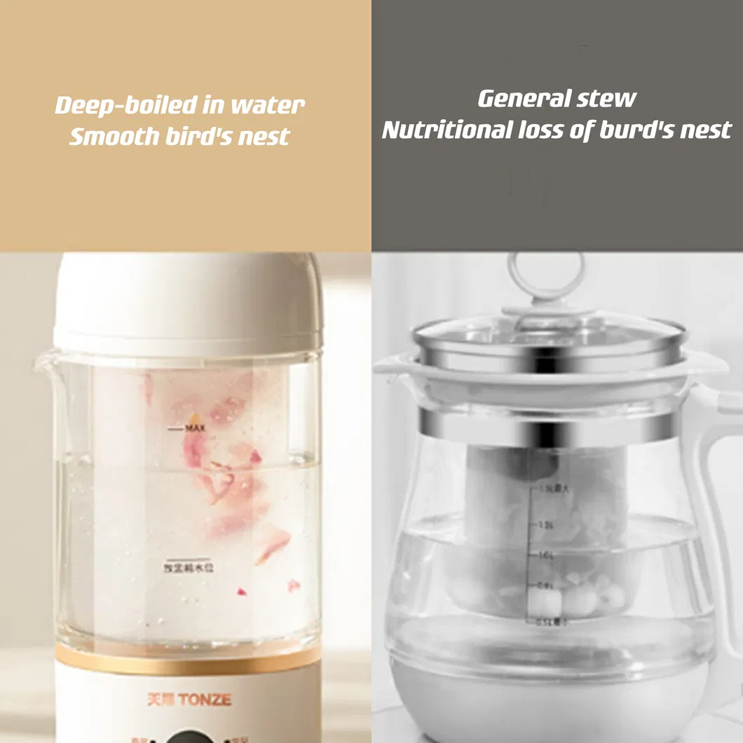 Mini Portable Health Electric Slow Cooker Digital Bird Nest Cooker