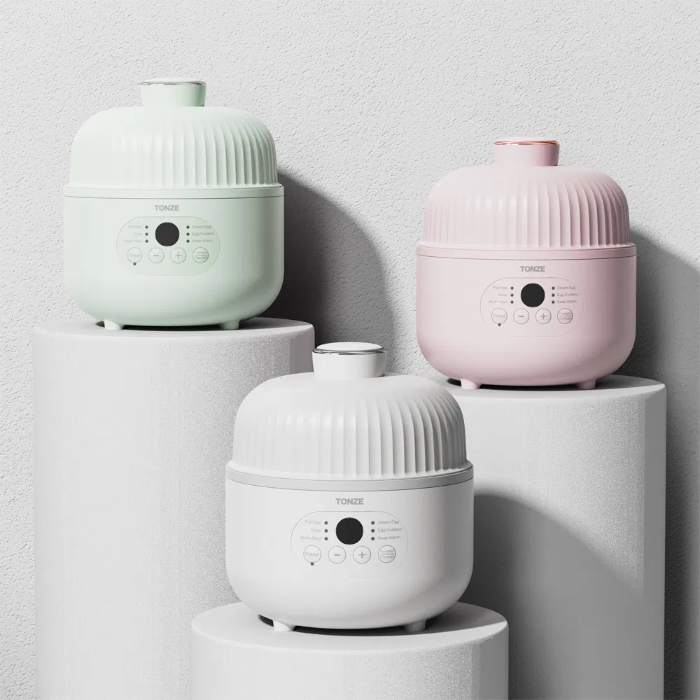 Egg Steamer Portable Mini Slow Cooker for Stew Soup and Porridge Slow Cooker