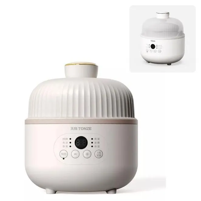 Tonze Multi-Functional Digital Panel Slow Cooker with Ceramic Inner Pot 0.8L Slow Cooker