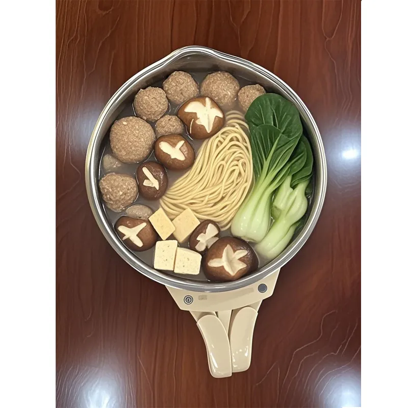 0.8L Over-Heating Print Logo Electric Cooker Portable Non-Stick Frying Pan Electric Cooker