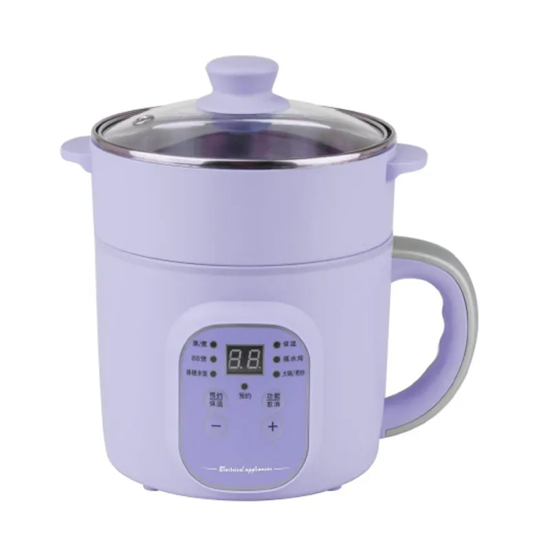 1.5L High Quality Mini Travel Multi Functional Cooking Hot Pot Boiler Electric Cooker