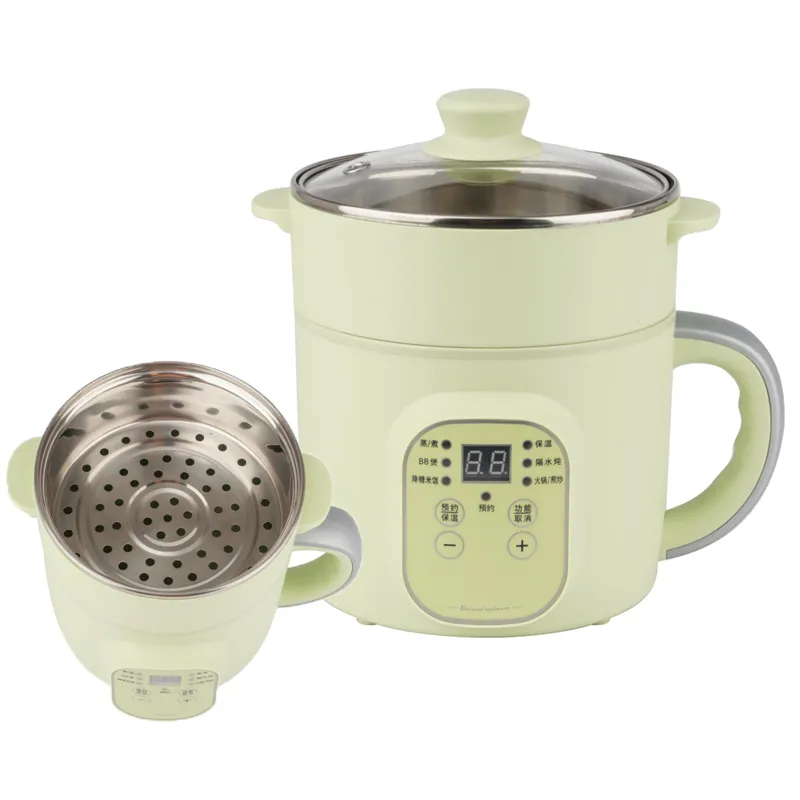1.5L High Quality Mini Travel Multi Functional Cooking Hot Pot Boiler Electric Cooker