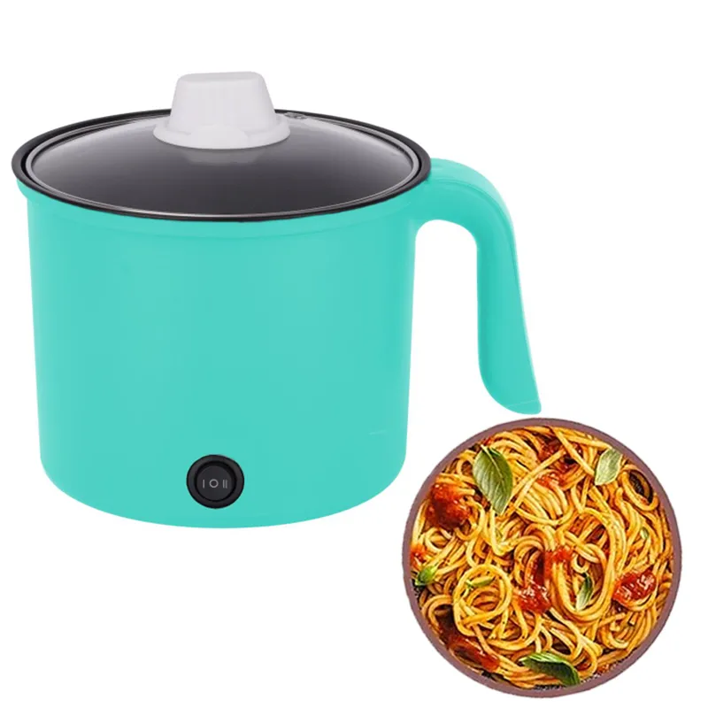 Good Quality Stainless Steel Hot Pot Low Noise Cooker Steamer for Rice Noodles Soup Ramon Steaming Basket Electric Pot