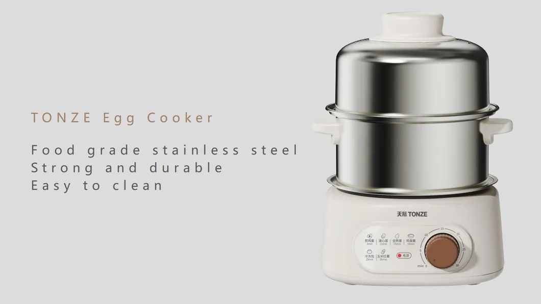 Tonze 1.4L Stainless Steel Egg Steamer 14 Eggs Capacity Egg Cooker