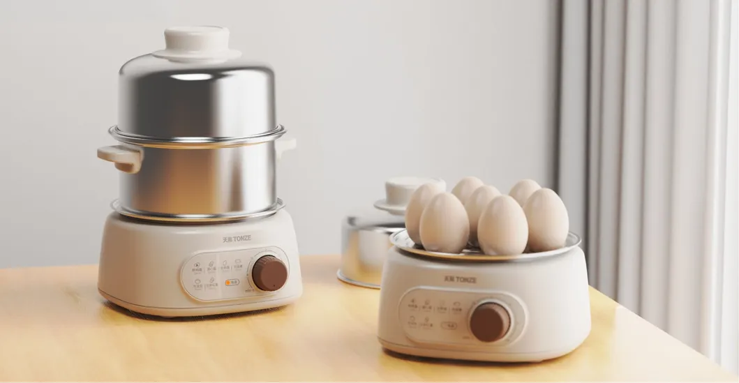 Tonze 1.4L Stainless Steel Egg Steamer 14 Eggs Capacity Egg Cooker