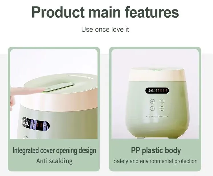 Low Sugar 1L Mini Smart Rice Cooker Portable Multi-Functional Rice Cooker