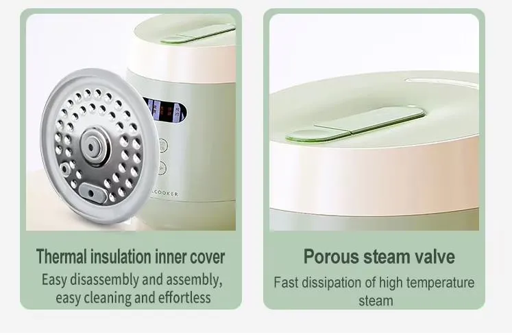 1L Portable Low Sugar Household and Hotel Appliance Electric Mini Rice Cooker