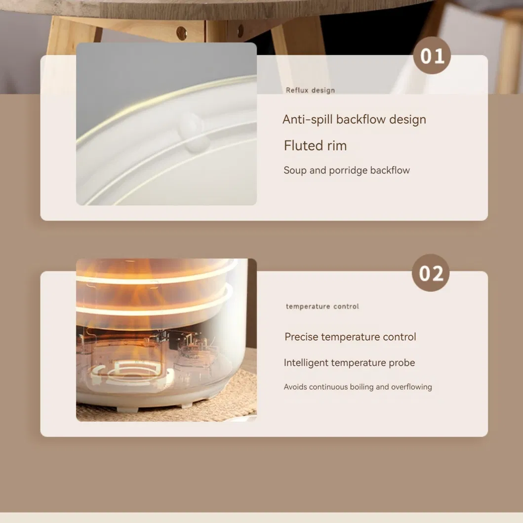 OEM 3L 4L 5L Micro Computer Porridge Cooker Ceramic Slow Cooker