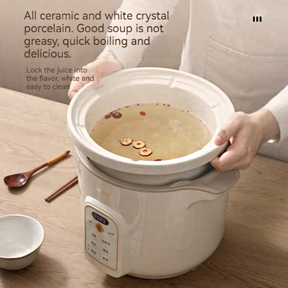 OEM 3L 4L 5L Micro Computer Porridge Cooker Ceramic Slow Cooker