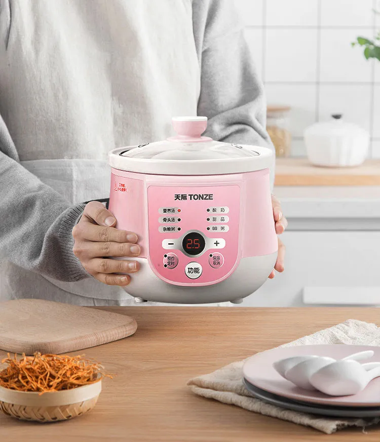 Baby Porridge and Soup Ceramic Stew Pot Baby Food Cooker