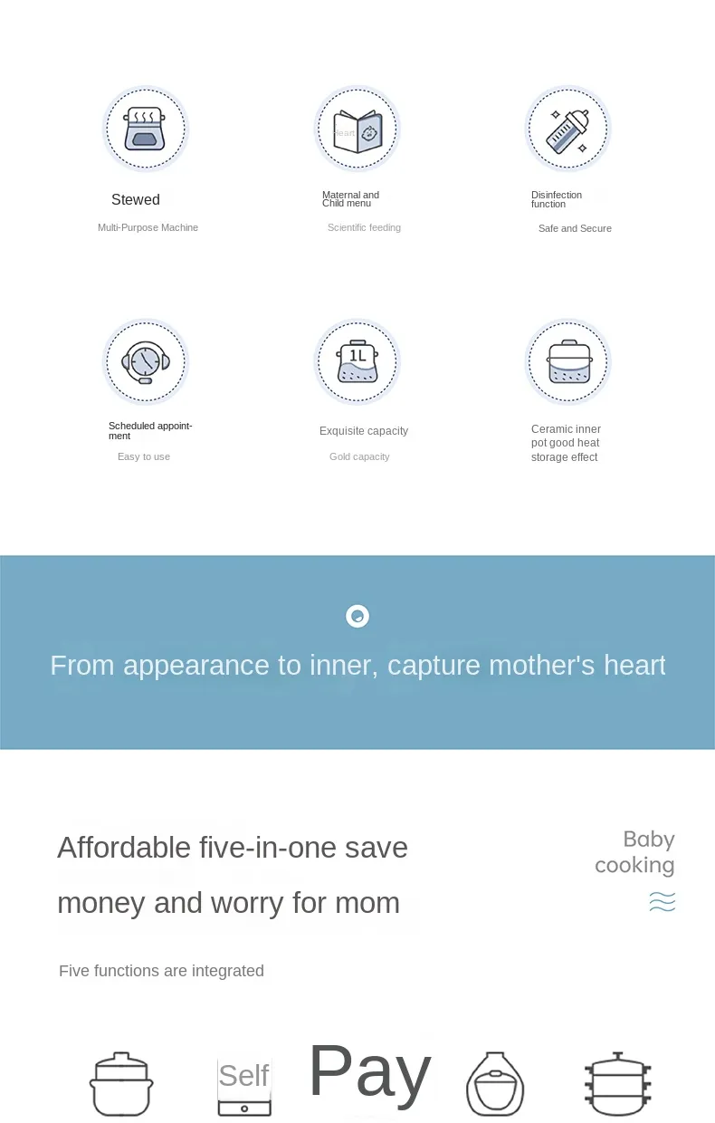 Baby Porridge Cooker Baby Congee Baby Food Cooker