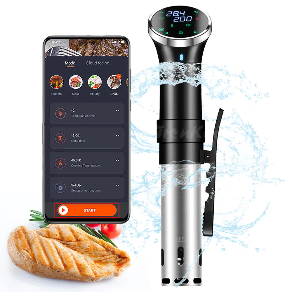 Tuya WiFi Stainless Food Grade Slow Cooker Sous Vide Stick Work with Smartlife with LED Touch Screen