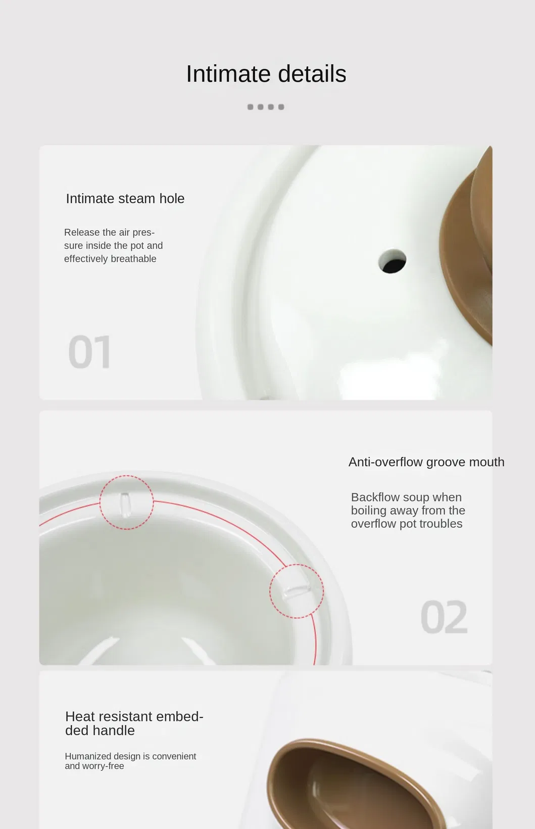 2L Tonze Ceramic Pot with Timer Function Easy Slow Cooker