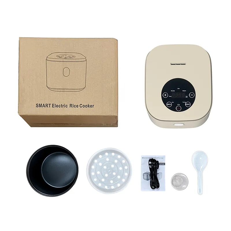 Smart 2.5L Rice Cooker with Touch-Screen, Nonstick Inner Pot