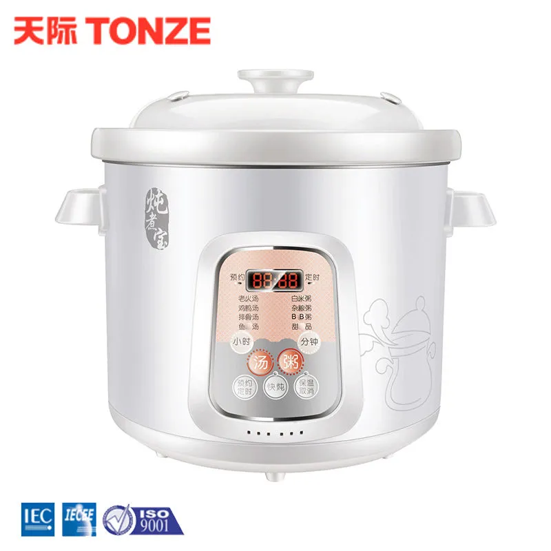 Tonze Factory OEM Electric Ceramic Soup Cooker 2L Stew Slow Cooker