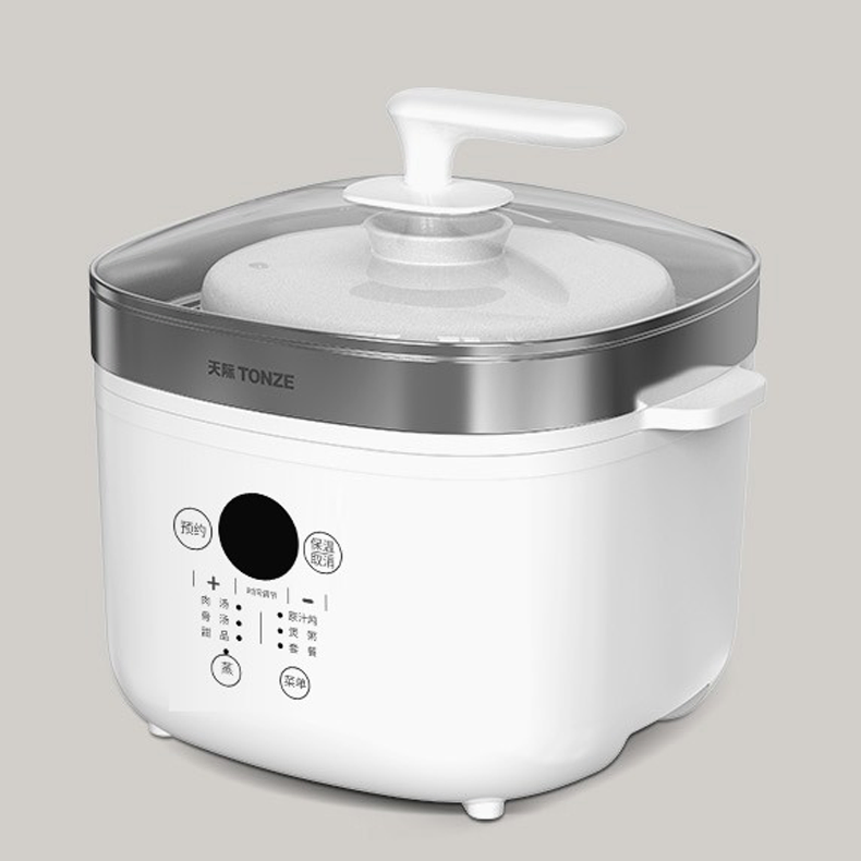 Family 2.5L Micro Computer Control Water Double Boiler Slow Cooker