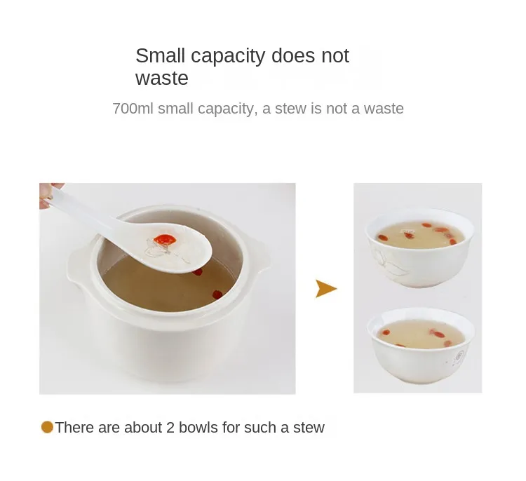 Glass Stew Pot Electric Cooker Stew Cooker Bird's Nest Cooker