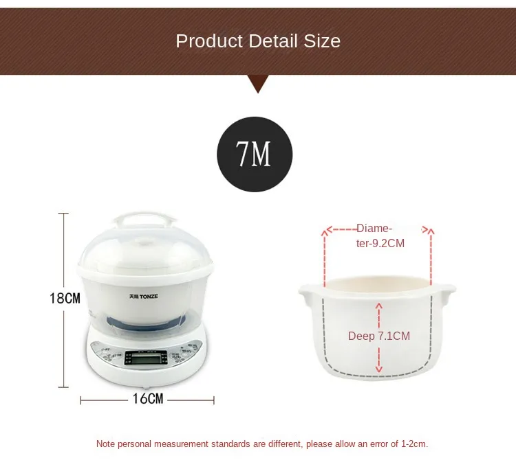 Glass Stew Pot Electric Cooker Stew Cooker Bird's Nest Cooker