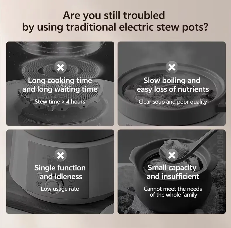 Non-Stick Stew Pot for Chicken, Duck, Fish, and Pork