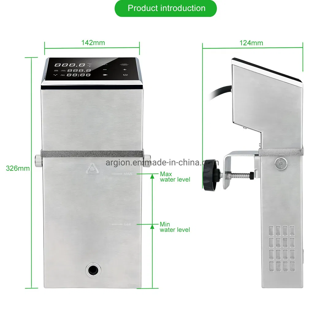 Commercial Ipx7 Waterproof Low Temperature Sous Vide Slow Cooker with Digital Display