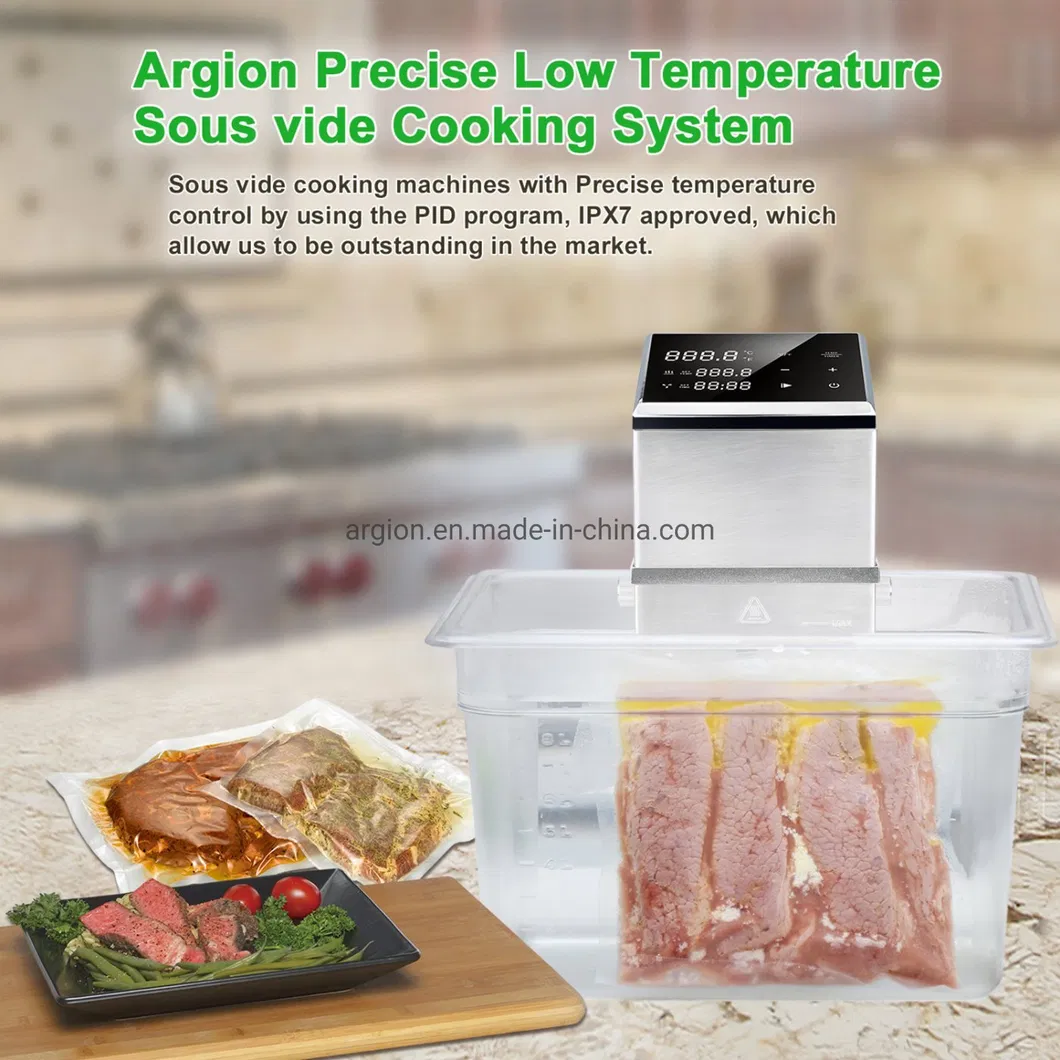 Commercial Ipx7 Waterproof Low Temperature Sous Vide Slow Cooker with Digital Display