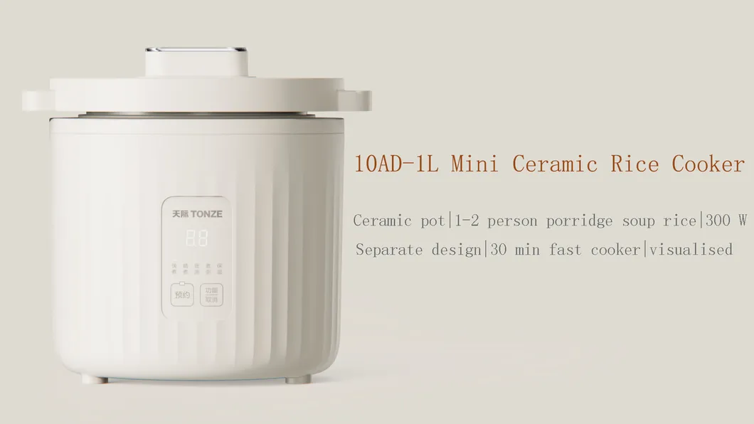 1L Digital Rice Cooker Ceramic Electric Rice Cooker 110V Fast Electric Cooker