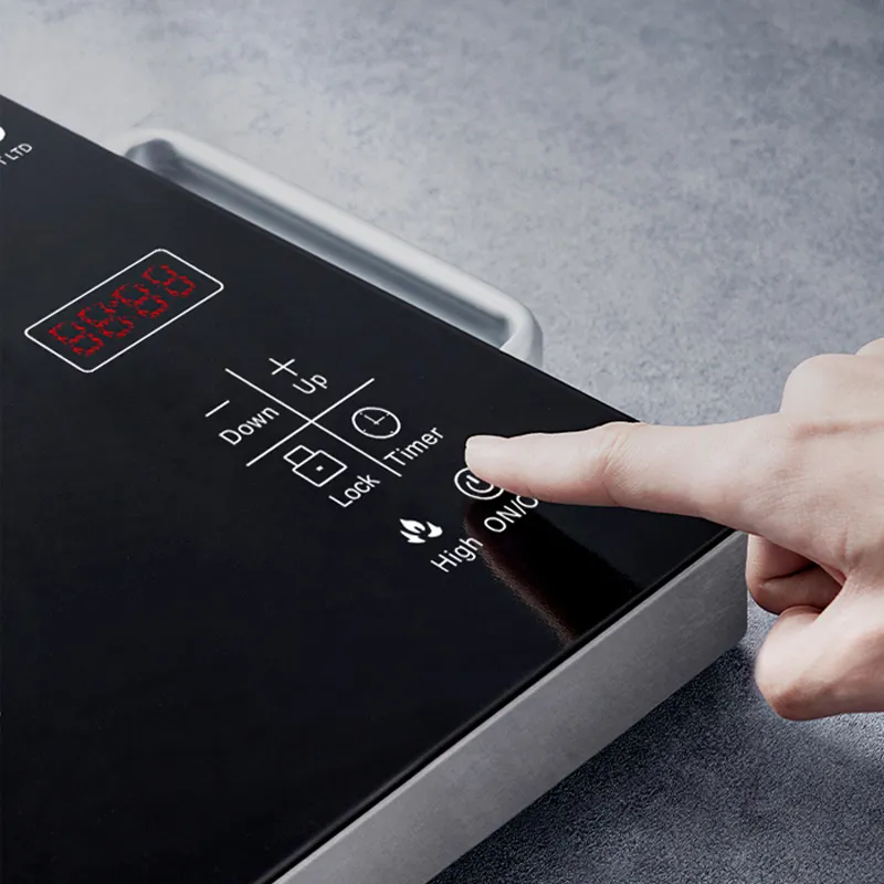 Black crystal glass board premium induction stove infrared radiant cooktop high quality BBQ CC-031