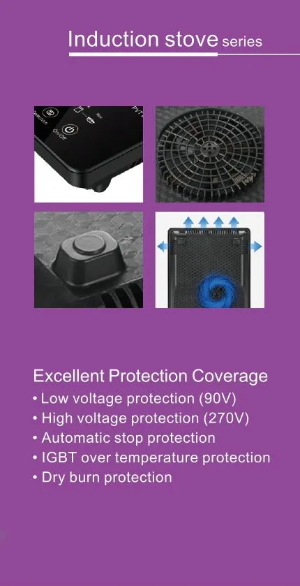 Black crystal glass board premium induction stove infrared radiant cooktop high quality BBQ CC-031