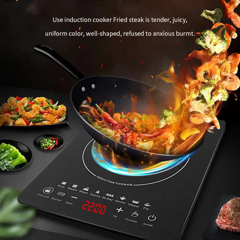 2000W Best Quality and Low Price Durable Electric Cook Top Induction Heating Plate Induction Cooker/ Stove SKD / CKD Factory Price