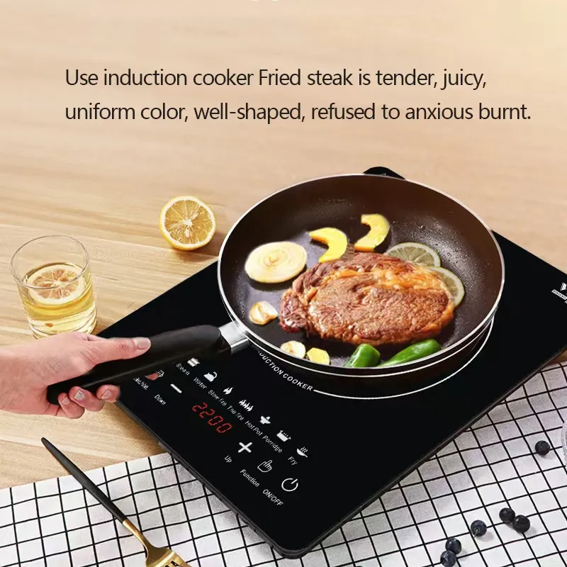2000W Best Quality and Low Price Durable Electric Cook Top Induction Heating Plate Induction Cooker/ Stove SKD / CKD Factory Price