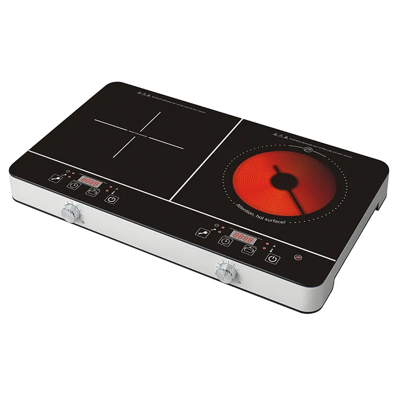 Single Infrared Cooker with Strong Body Sensor Touch Control and Knob Design Suitable for Any Cooking Pots