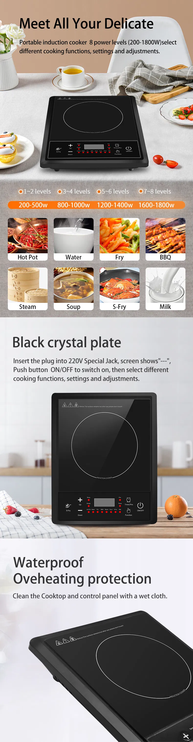 Mzd Induction Hob Household Induction Cooktop German Induction Cooker