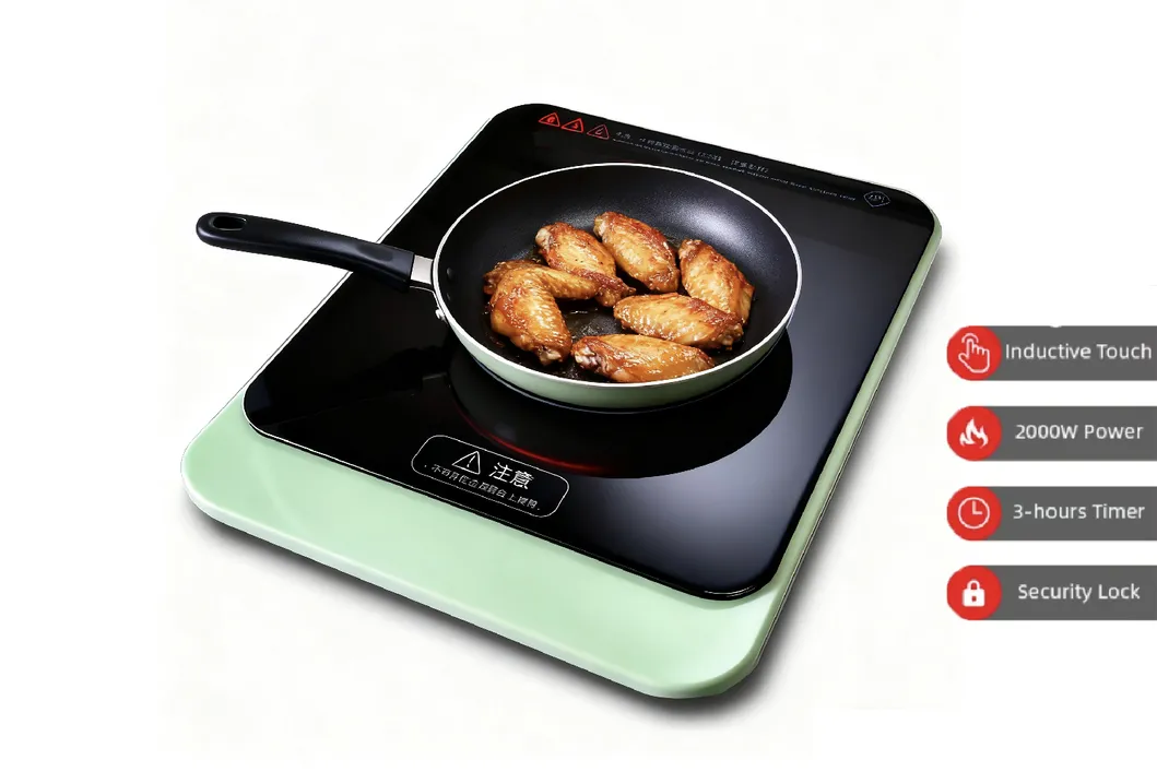Portable Induction Cooktop 220-240V, 2000W Induction Burner with Timer and Child Lock Sleek Ultra Slim Cooktop