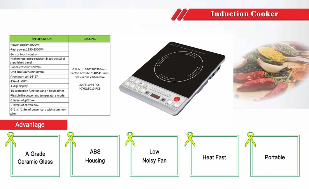 Kitchen Appliance Commercial Induction Wok Burner Double Induction Cooker