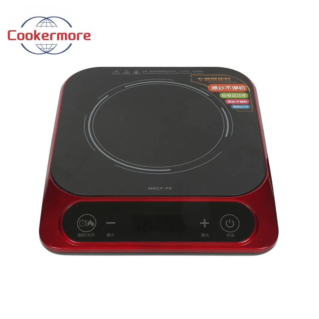 Tempered Glass Single Burner Low Energy Consumption High Efficiency Induction Cooker
