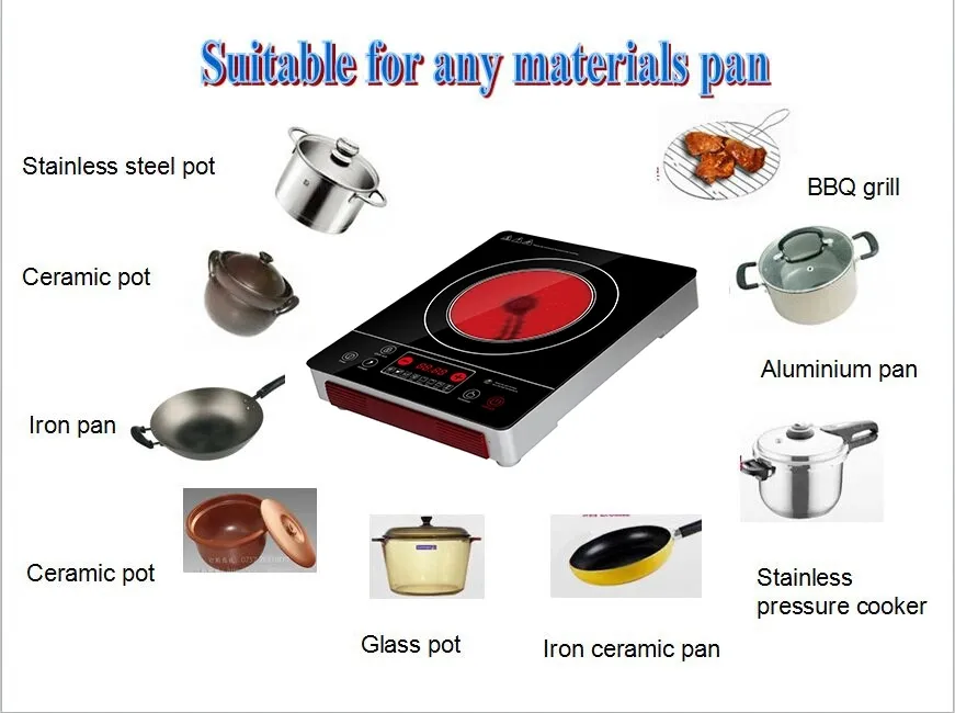 Kitchen Appliance Induction Hob Cooker Infrared Stove Cooktop