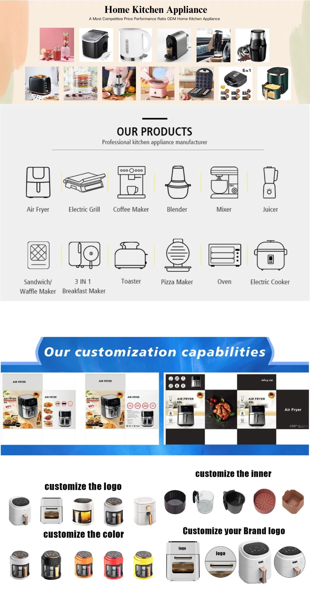 Hot Selling Manufacturer Immersion Stick Hand Blender
