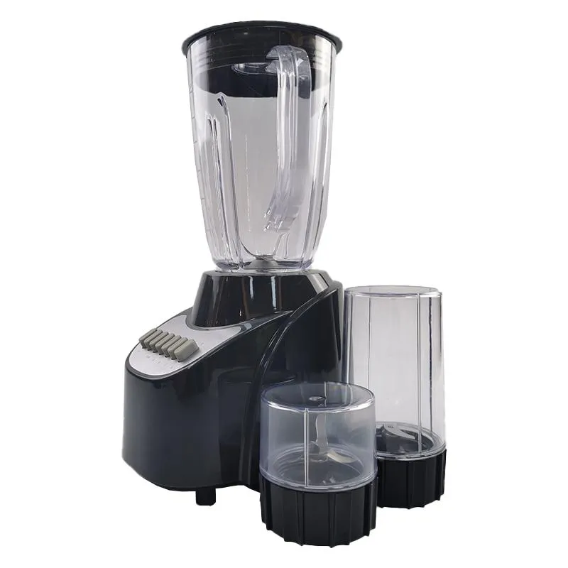 8 Speeds Blender of with 7 Piano Key Buttons 4 Point Stainless Steel Blade Glass Plastic Jar Detachable Measuring Lid Cap