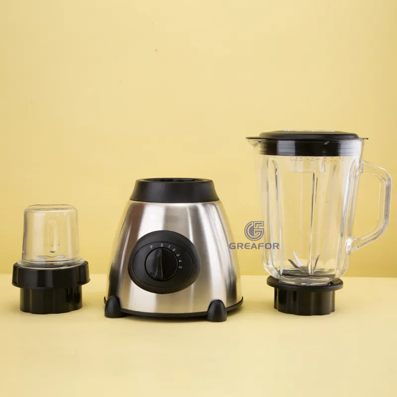Vegetable Juice Extractor Y66 2 in 1 Electric Juicer 300-500W Food Blender Machine with Glass Jar