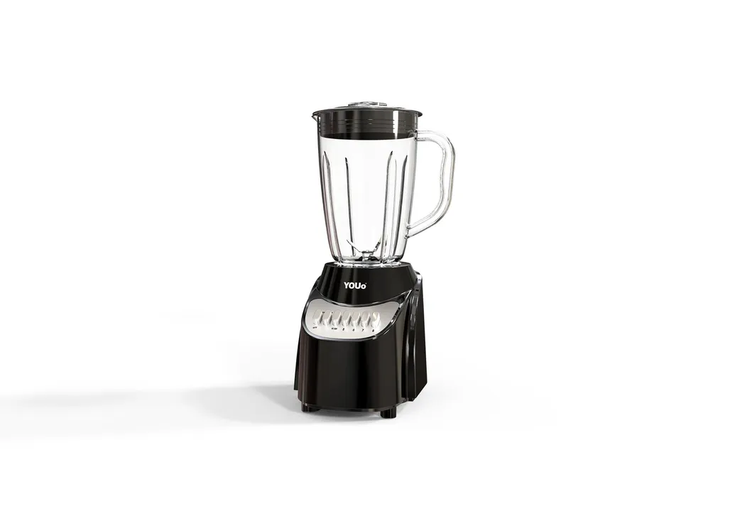 CE CB RoHS LVD EMC Approved 450W Powerful Blender Liquidizer with Detachable 4 Point Stainless Steel Blade, Cord Storage, 8 Speeds 7 Piano Key Buttons with