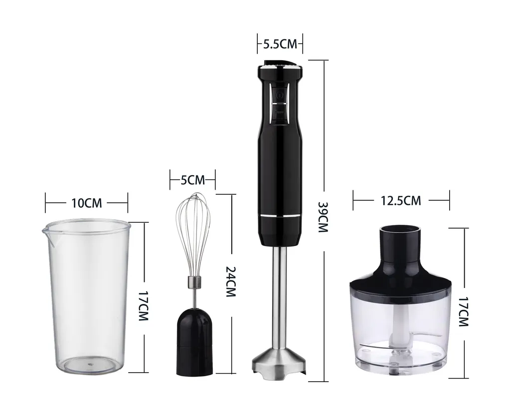 Manufacturer Direct Multifunctional Household Hotel Electric Push Button Immersion Stick Hand Blender